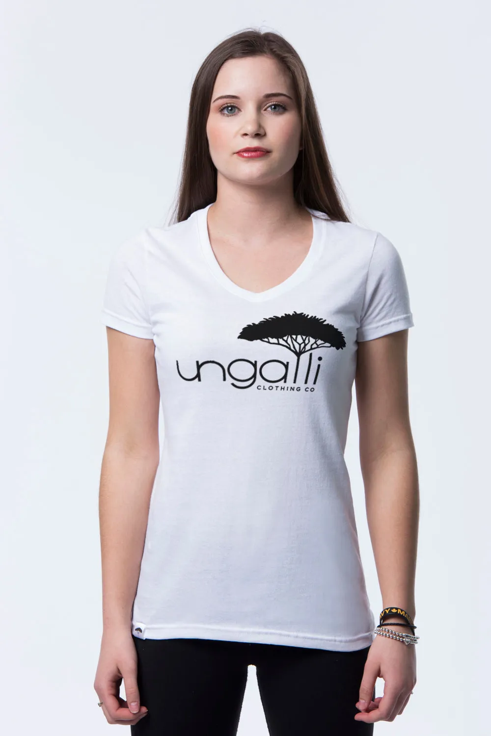 Classic White Ungalli V-Neck sold by Ungalli