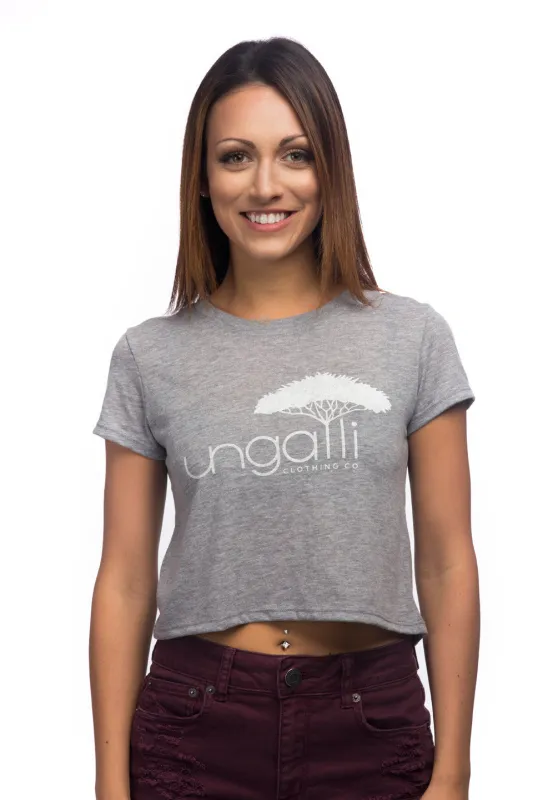 Ungalli Grey Cropped Tee sold by Ungalli