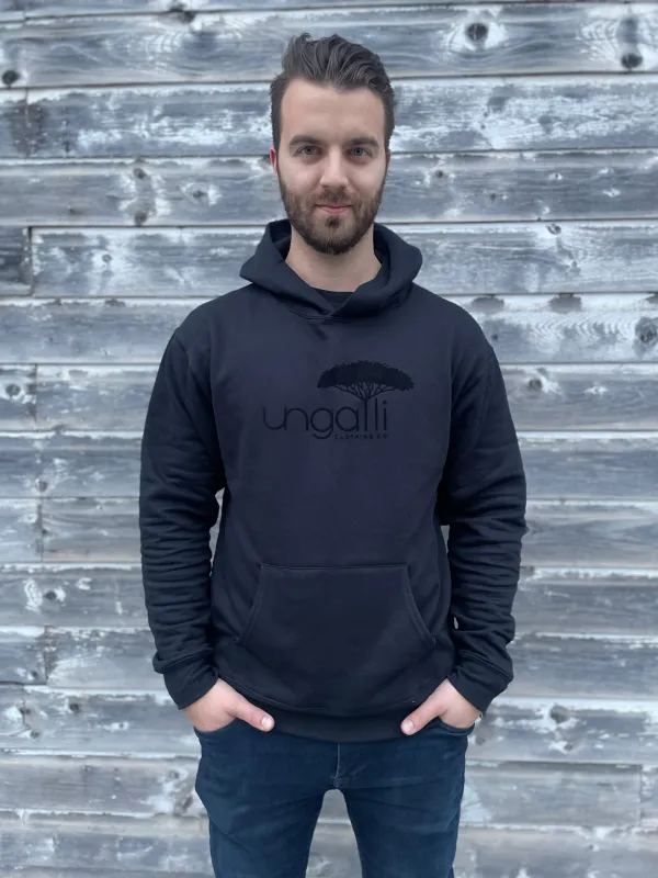 Luxe Velvet Logo Hoodie sold by Ungalli