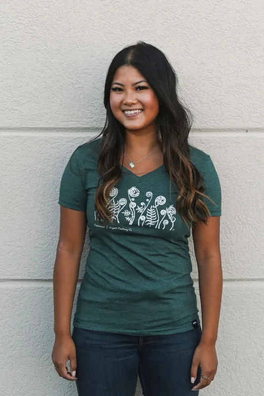 Fiddlehead Women's Tee sold by Ungalli