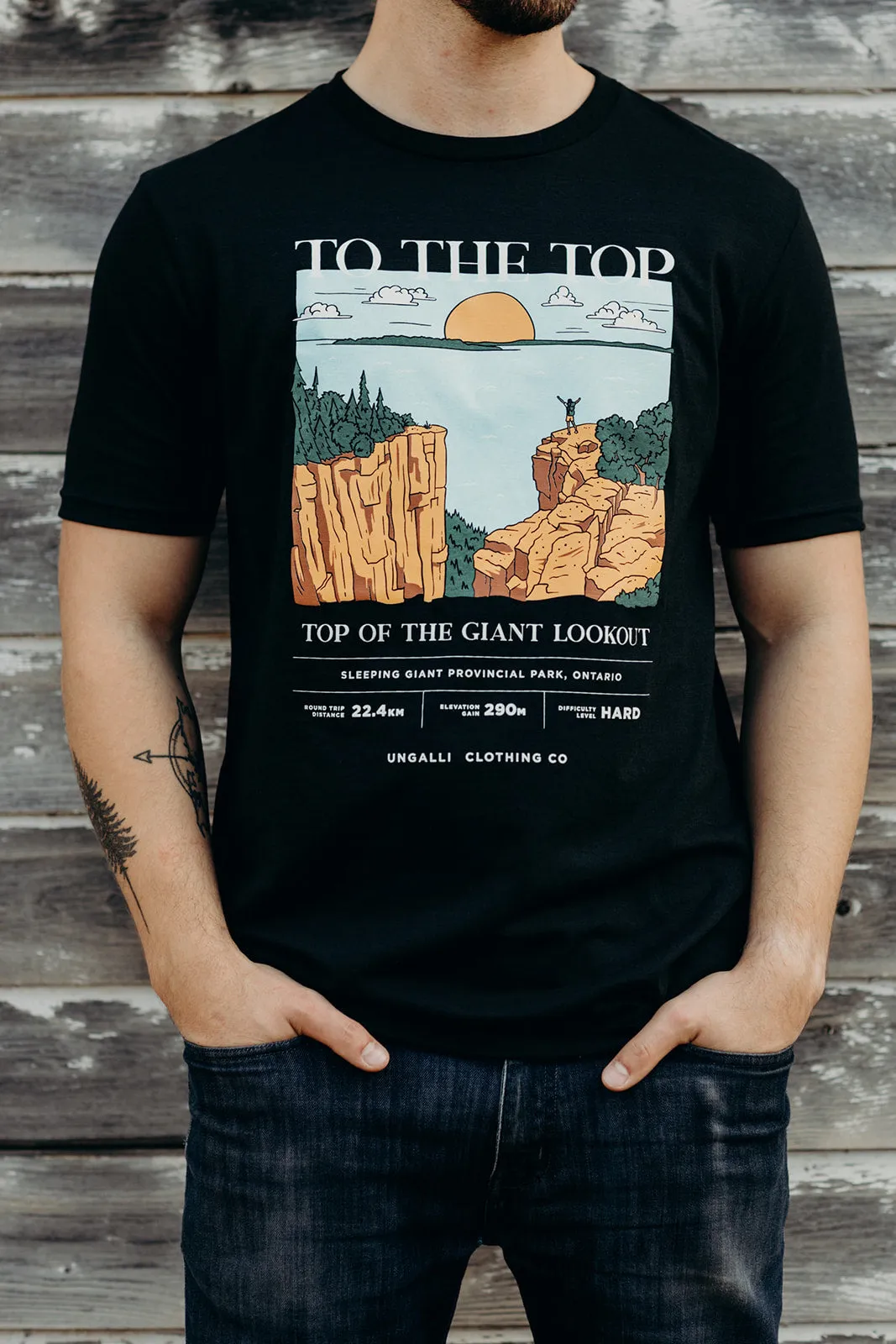 To The Top Men's Tee sold by Ungalli product image thumbnail 2