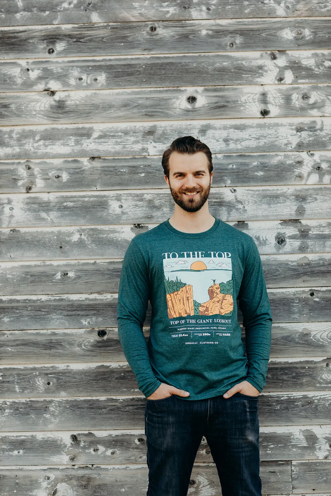 To The Top Men's Long Sleeve sold by Ungalli product image thumbnail 2