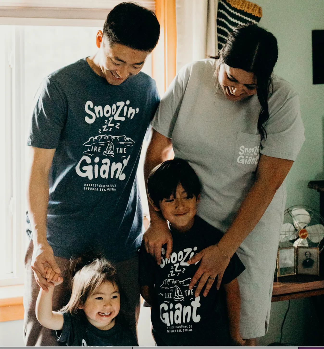 Snoozin' Like The Giant Adult PJ Shirt sold by Ungalli product image thumbnail 4