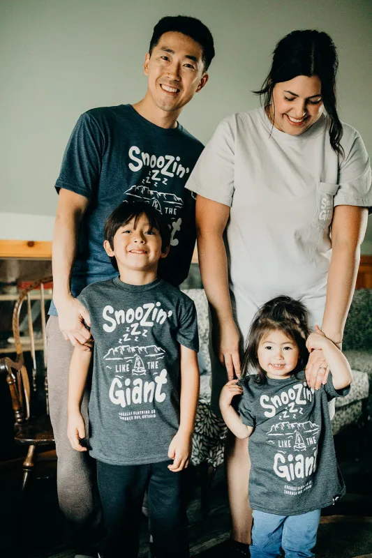 Snoozin' Like The Giant Adult PJ Shirt sold by Ungalli