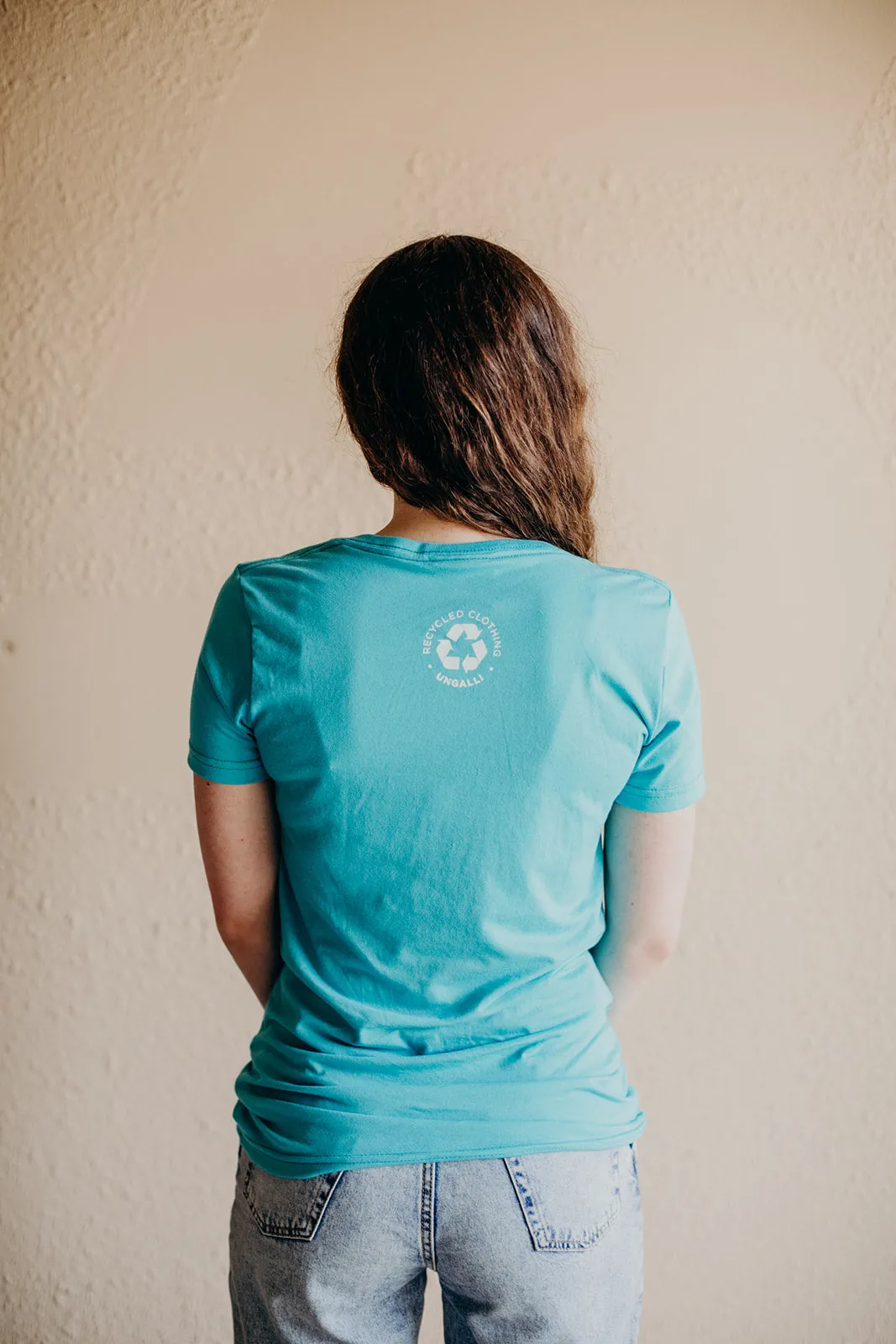 Women's Teal Logo Tee sold by Ungalli product image thumbnail 3