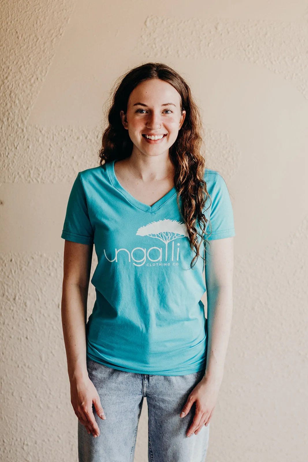 Women's Teal Logo Tee sold by Ungalli