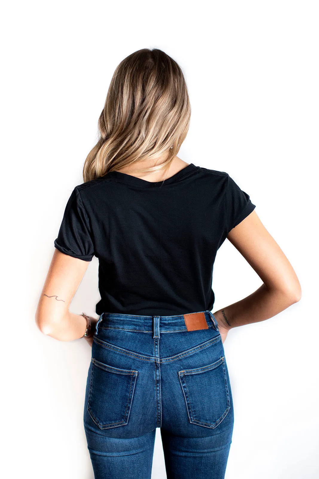Women's Classic Black Tee sold by Ungalli product image thumbnail 2
