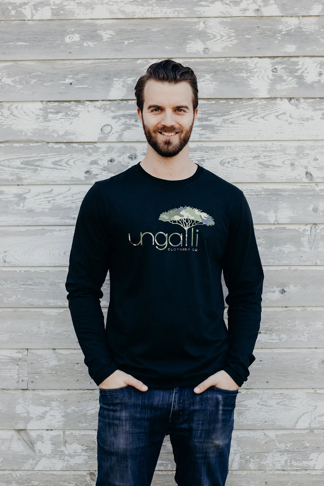 Recycled Camo Long Sleeve sold by Ungalli