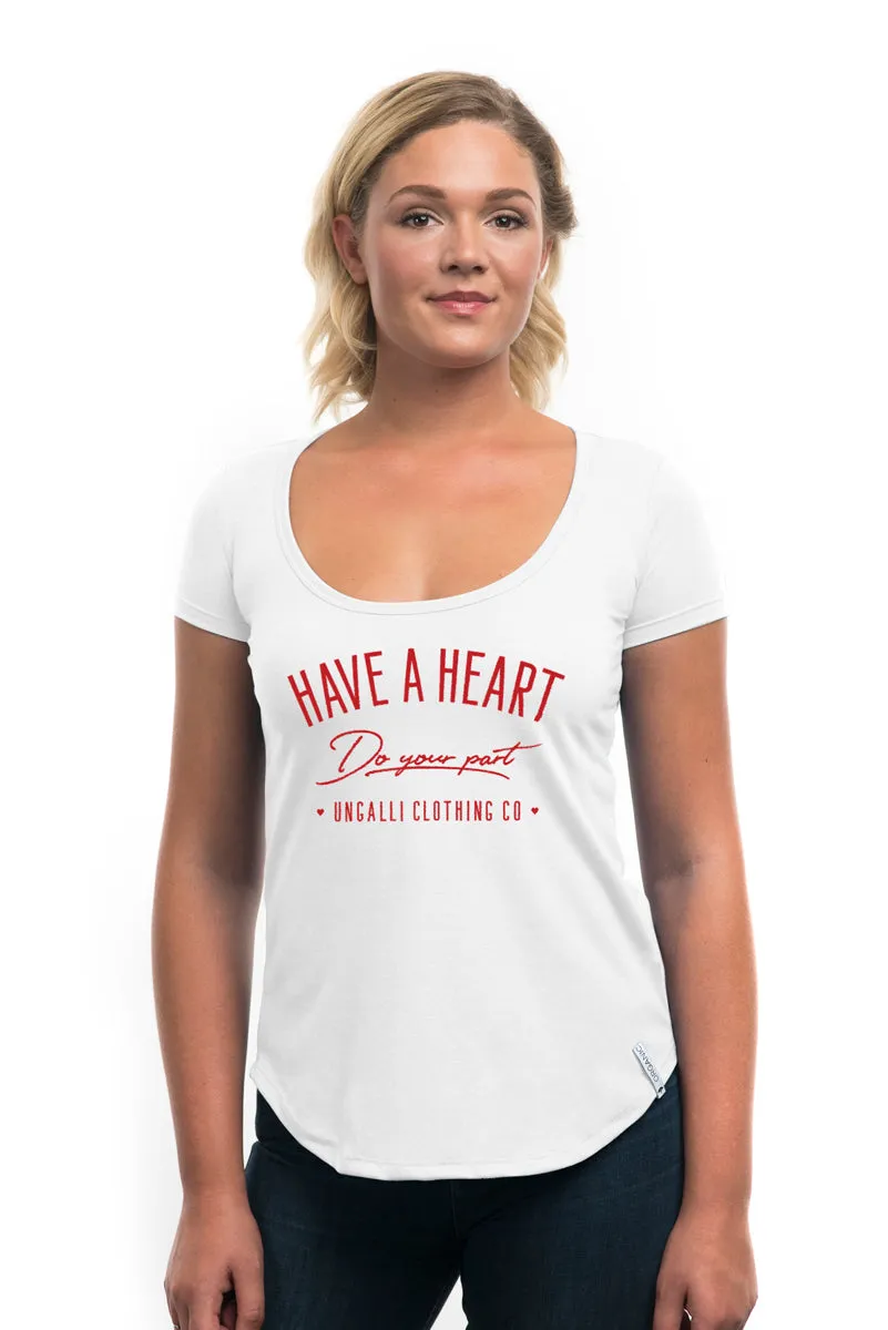 Have A Heart Slouchy Tee (Front Print) sold by Ungalli