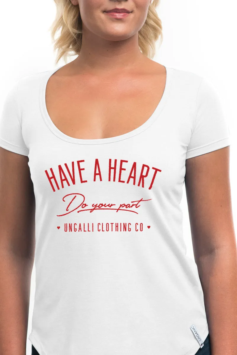 Have A Heart Slouchy Tee (Front Print) sold by Ungalli product image thumbnail 2