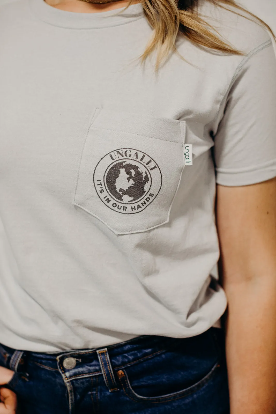 In Our Hands Pocket Tee sold by Ungalli product image thumbnail 3
