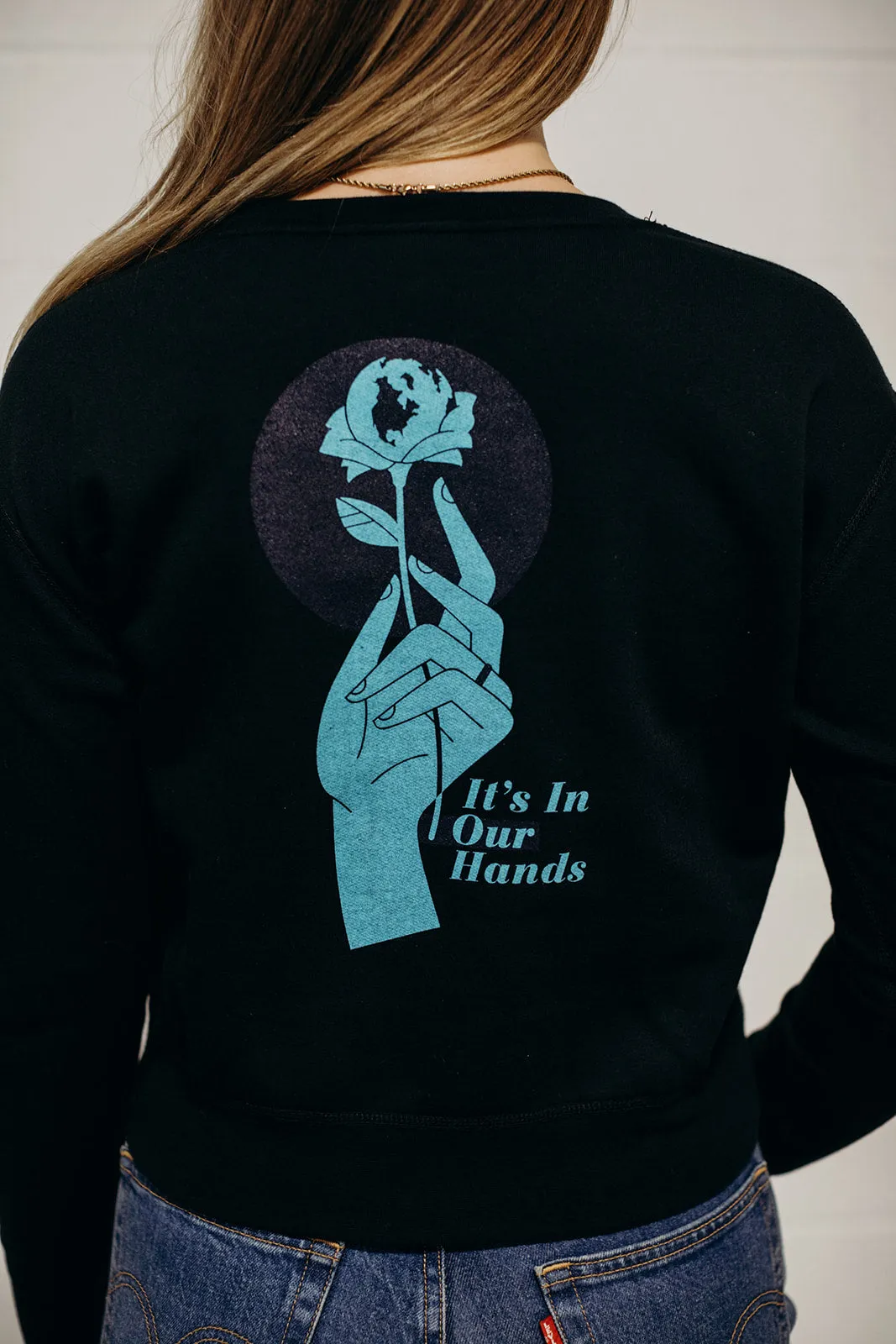 In Our Hands Crop Sweater sold by Ungalli product image thumbnail 4