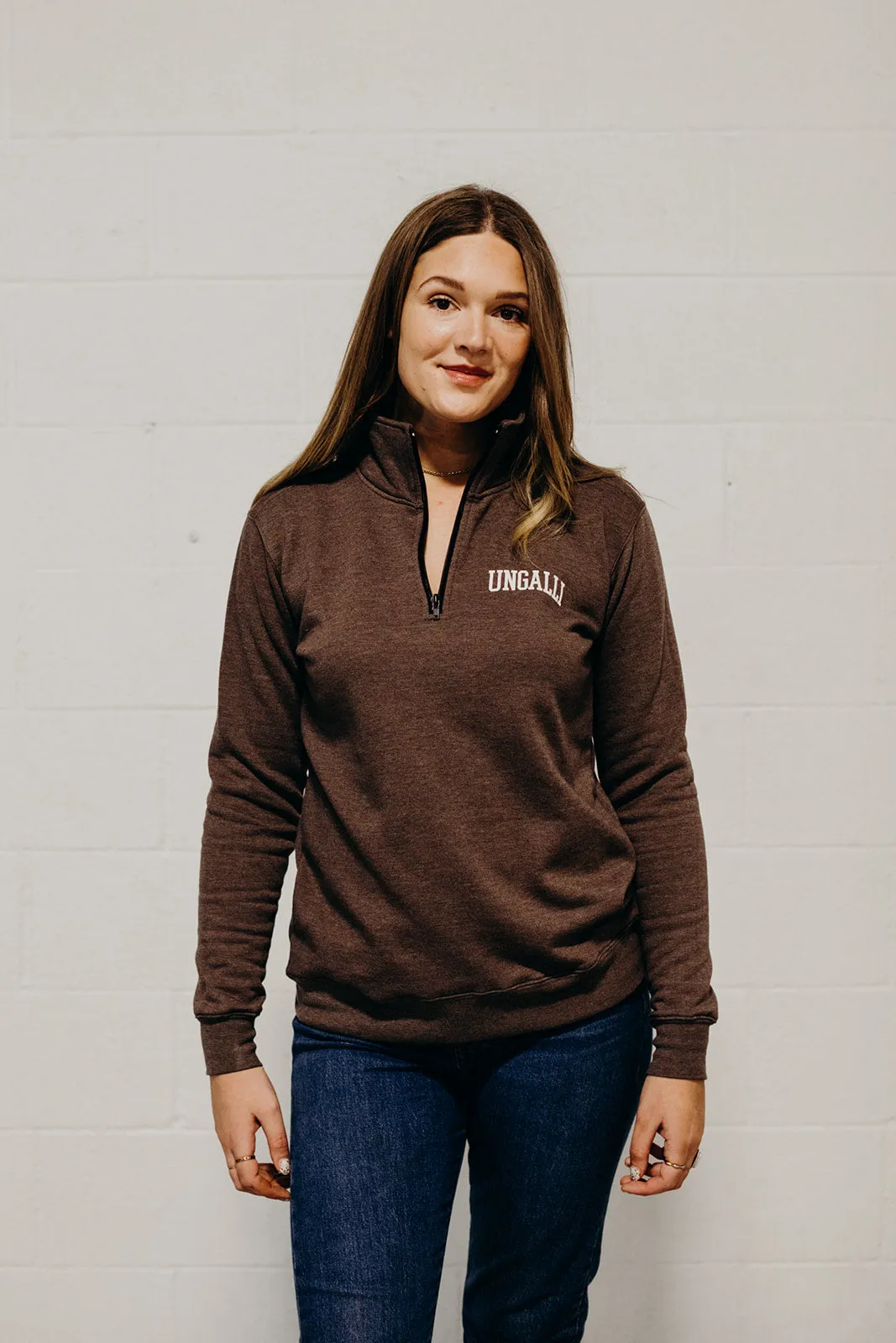 Collegiate 1/4 Zip Sweatshirt sold by Ungalli product image thumbnail 3
