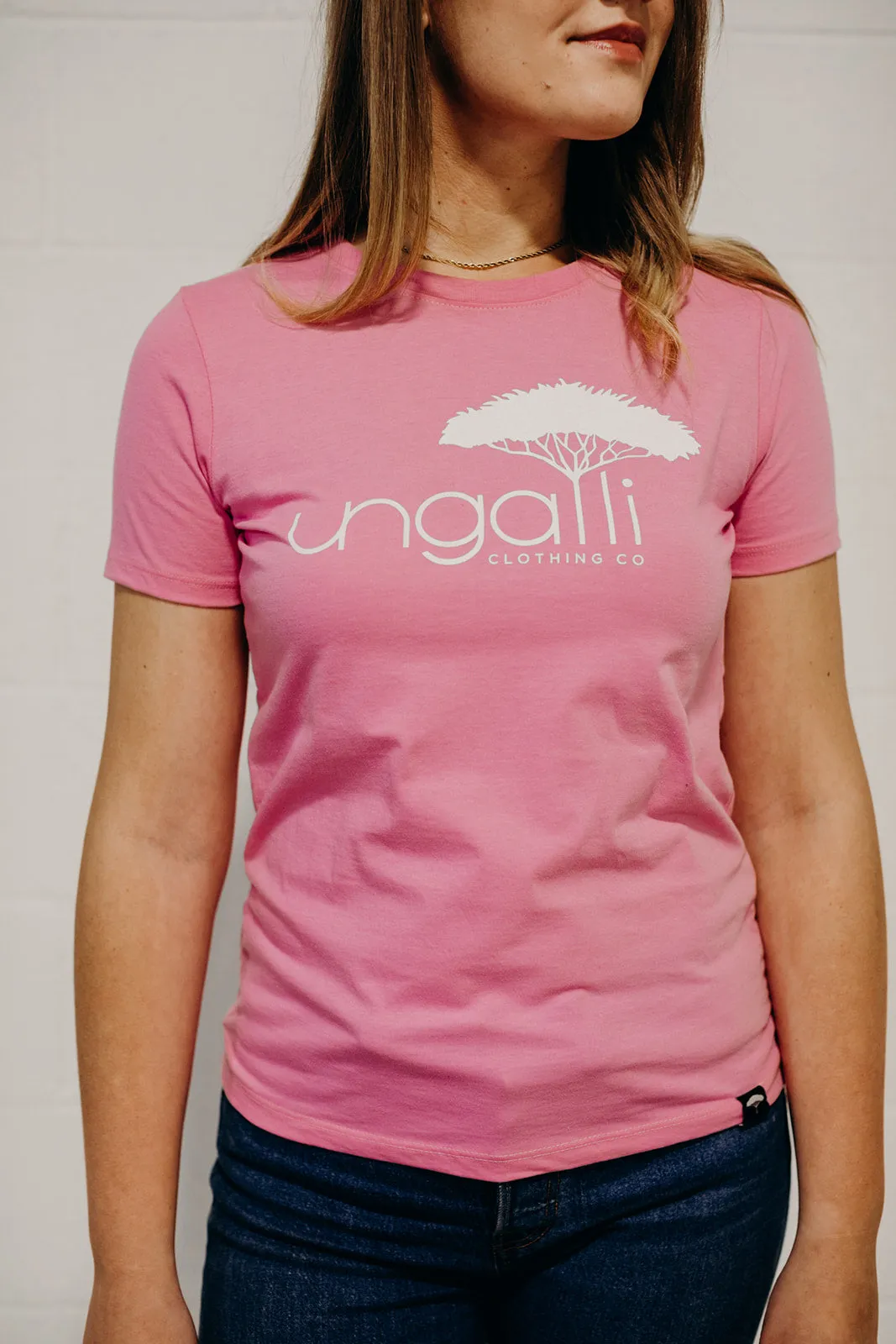 Women's Pink Logo Tee sold by Ungalli product image thumbnail 4