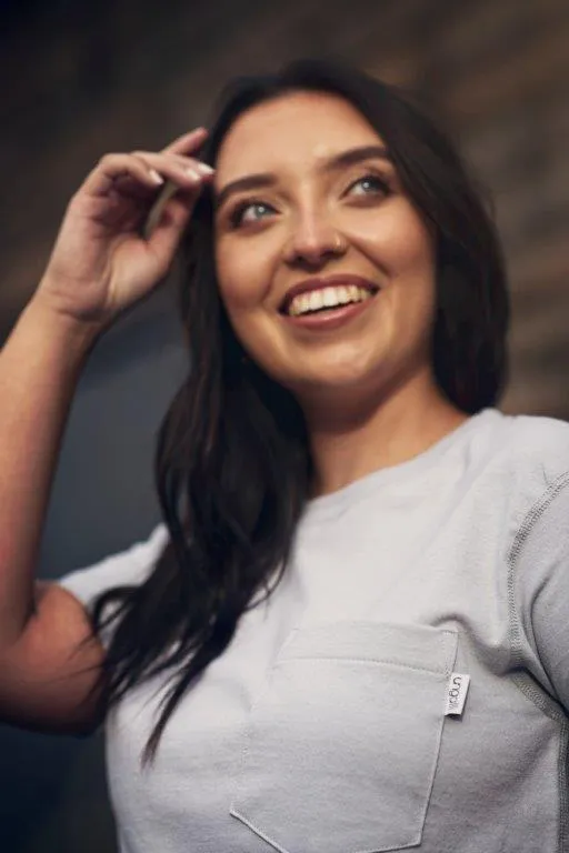 Hazy Grey Pocket Tee sold by Ungalli product image thumbnail 4