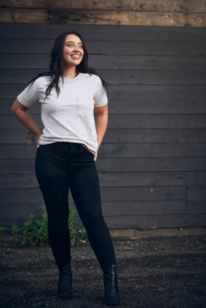 Hazy Grey Pocket Tee sold by Ungalli product image thumbnail 2