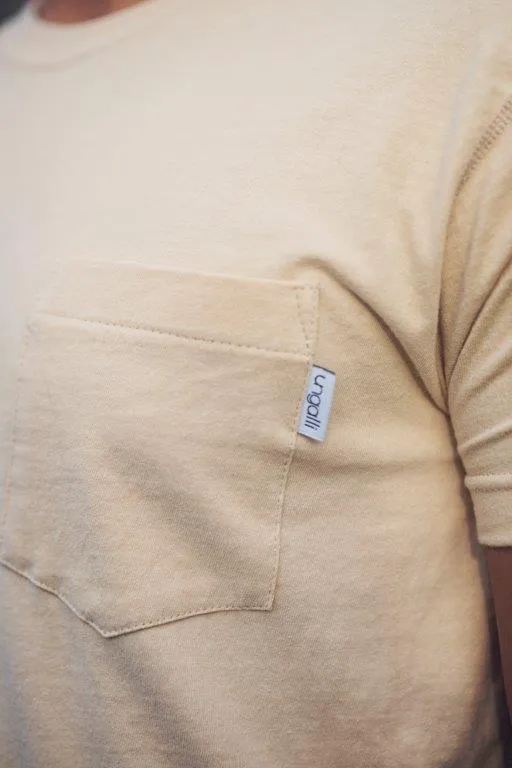 Beige Recycled Pocket Tee sold by Ungalli product image thumbnail 2