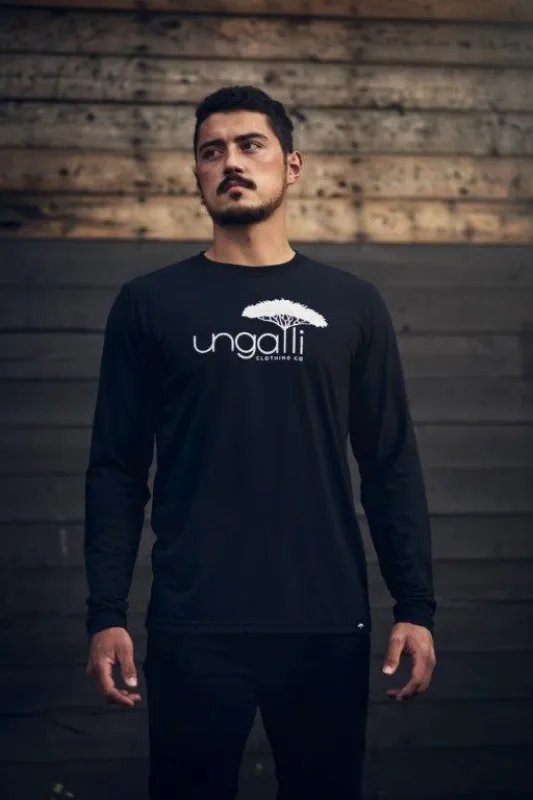 Men's Logo Black Long Sleeve sold by Ungalli