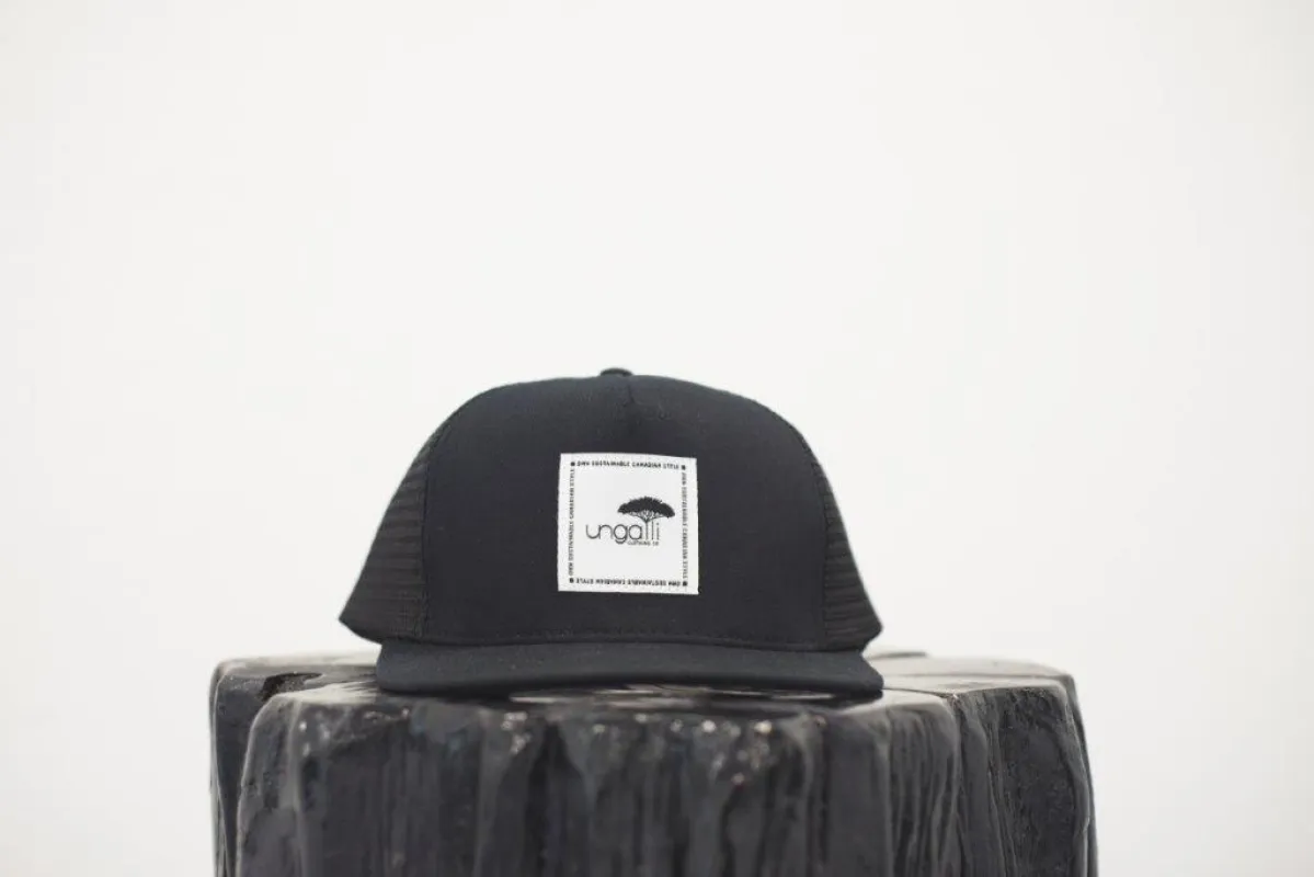 Ungalli Recyceld Flat Brim Snapback (2 colours) sold by Ungalli
