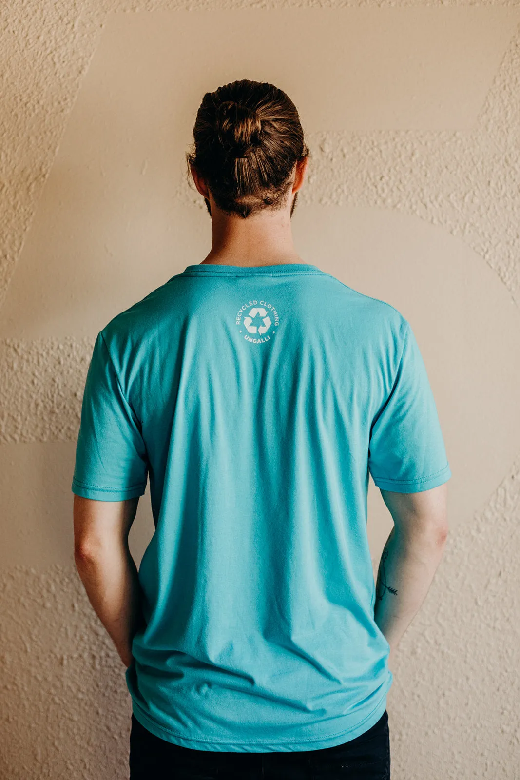 Men's Teal Logo Tee sold by Ungalli product image thumbnail 2