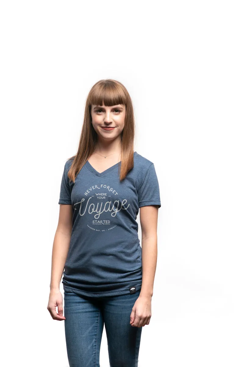 Women's Voyage Tee Blue sold by Ungalli