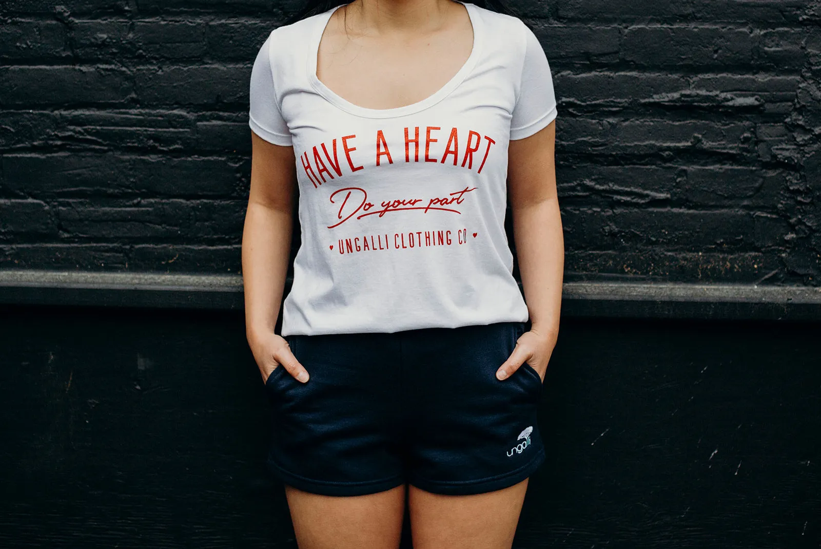 Women's Recycled Jogger Shorts sold by Ungalli