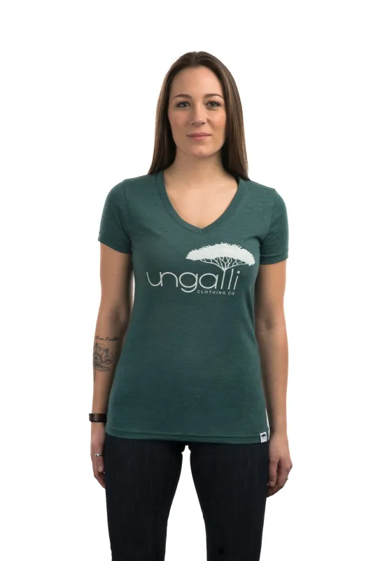 Women's Green Logo Tee sold by Ungalli
