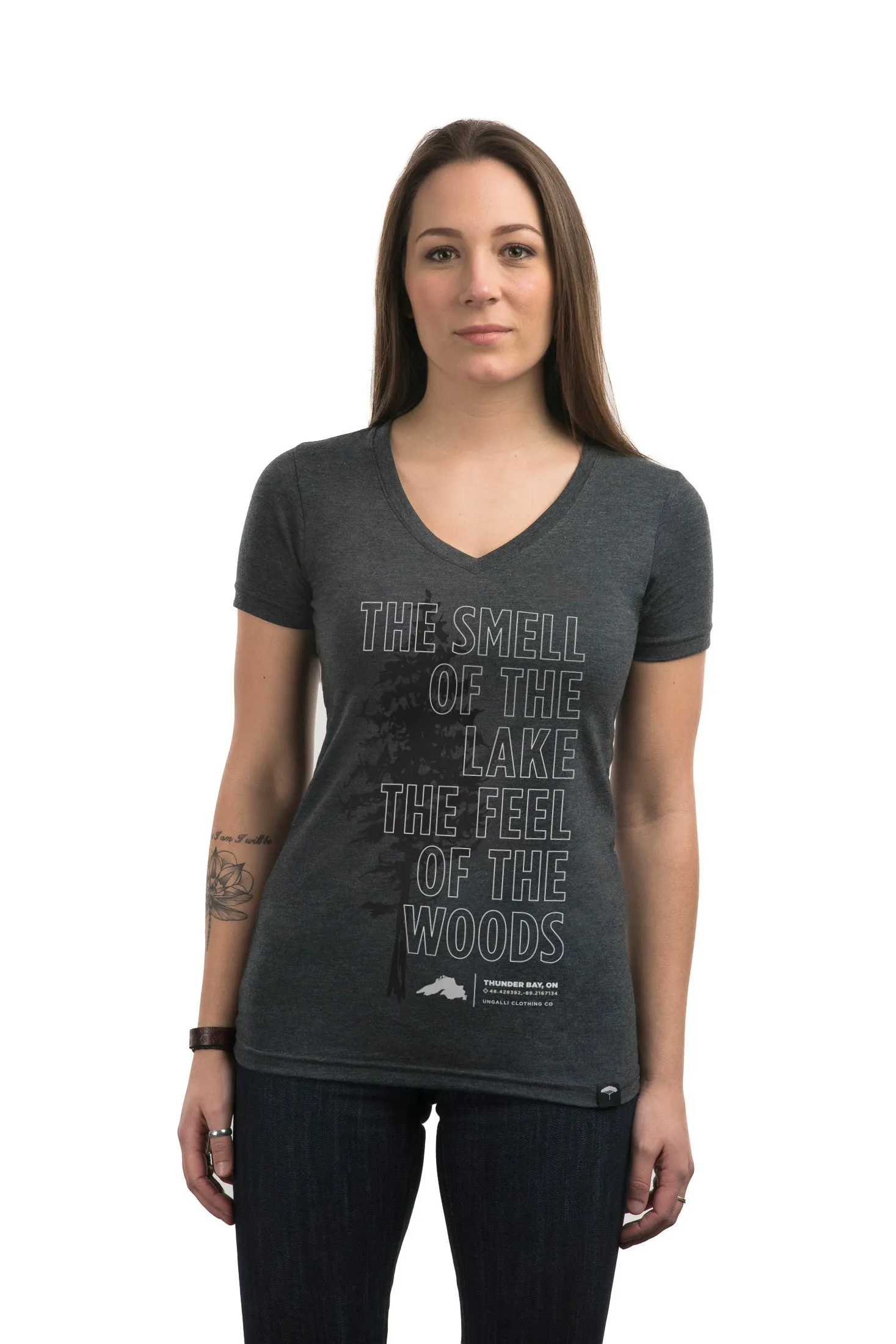 Feel of the Woods Women's Tee sold by Ungalli
