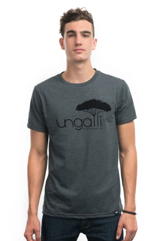 Men's Matte Black Logo Tee sold by Ungalli