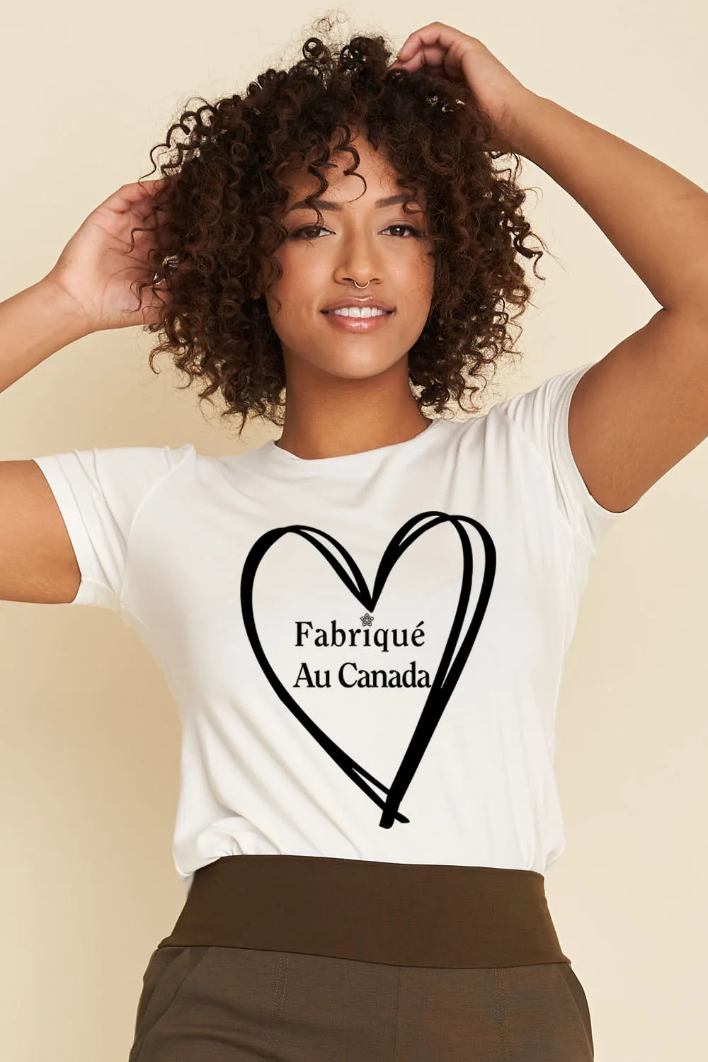 MADE IN CANADA Bamboo T-Shirt sold by Anne Mulaire product image thumbnail 4