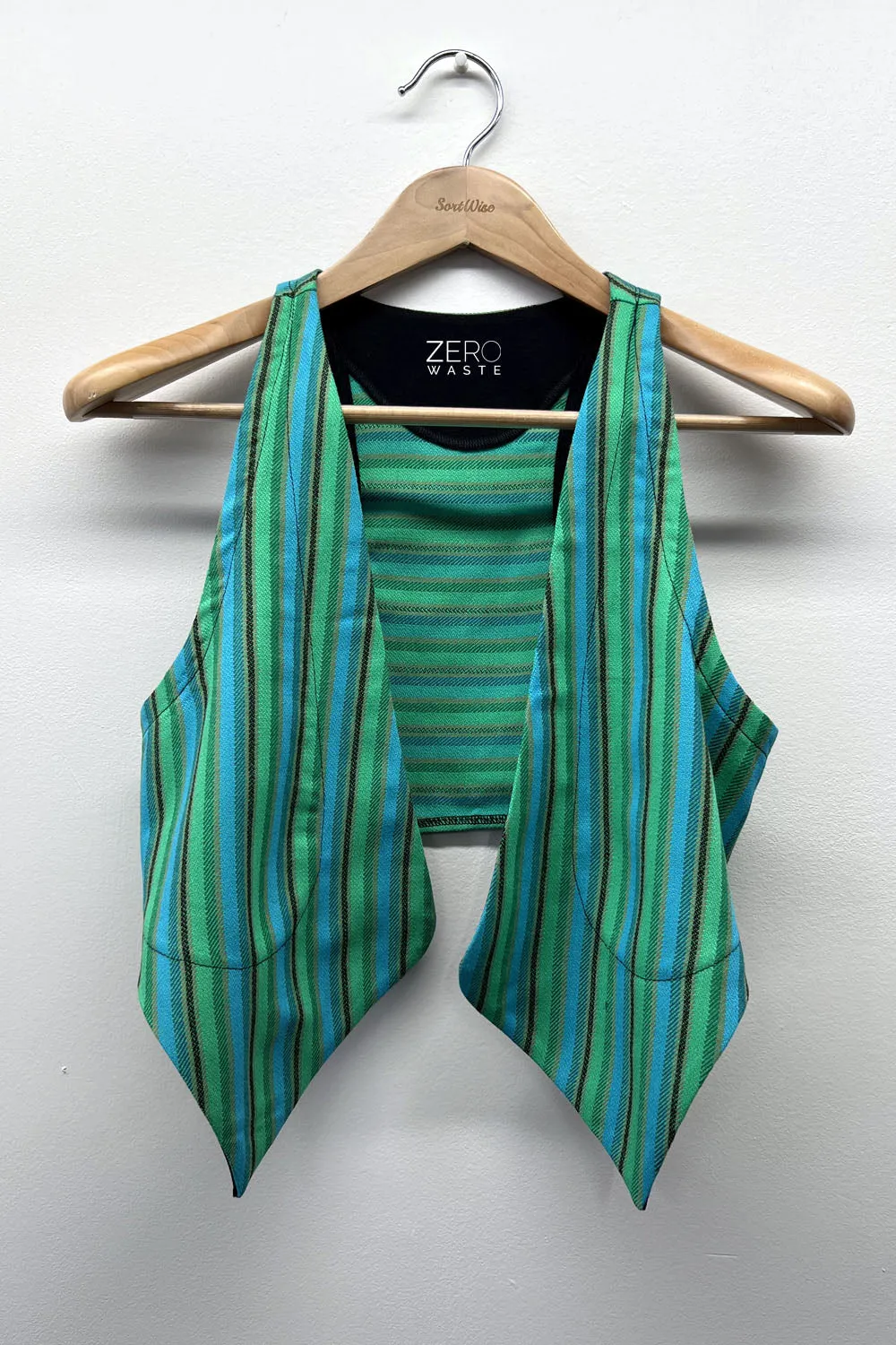 GATHERER Vest - jade sold by Anne Mulaire product image thumbnail 4