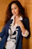 ZW GATHER Vest - navy sold by Anne Mulaire