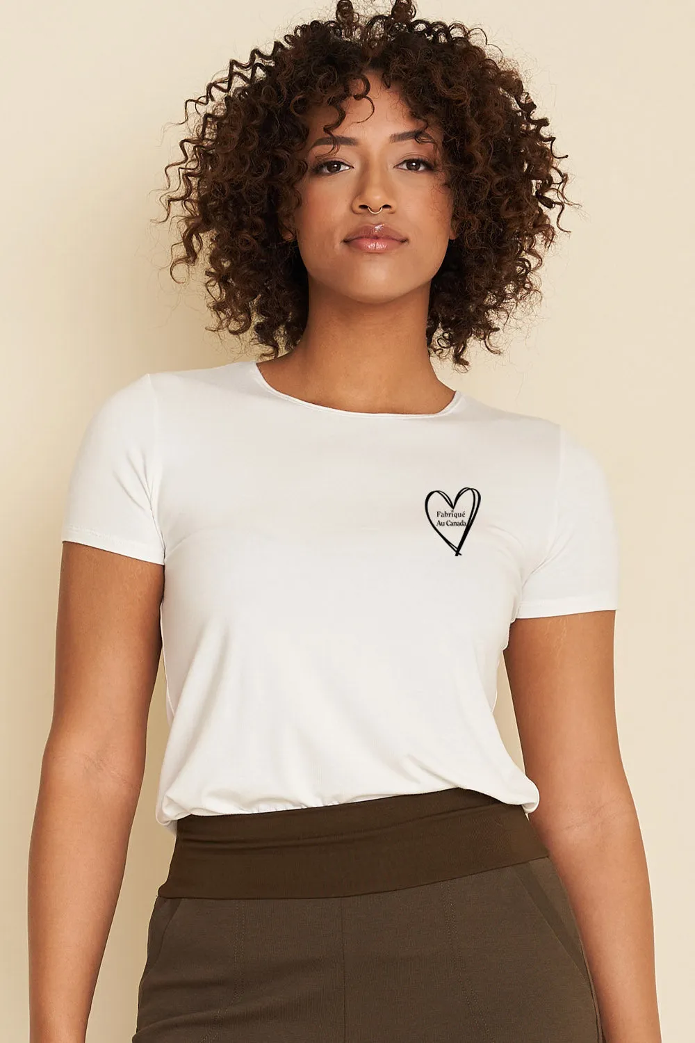 MADE IN CANADA Bamboo T-Shirt sold by Anne Mulaire product image thumbnail 3