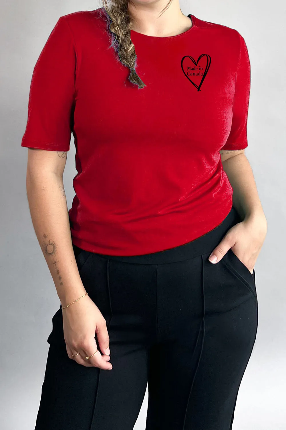 MADE IN CANADA Bamboo T-Shirt sold by Anne Mulaire product image thumbnail 2