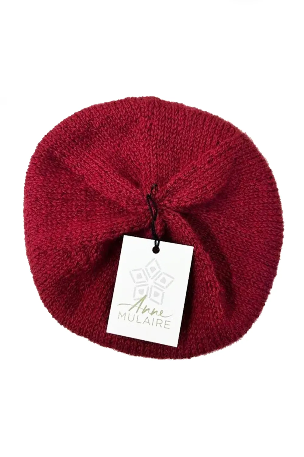 KNITS - 100% Wool Beret Toque - Burgundy sold by Anne Mulaire product image thumbnail 2