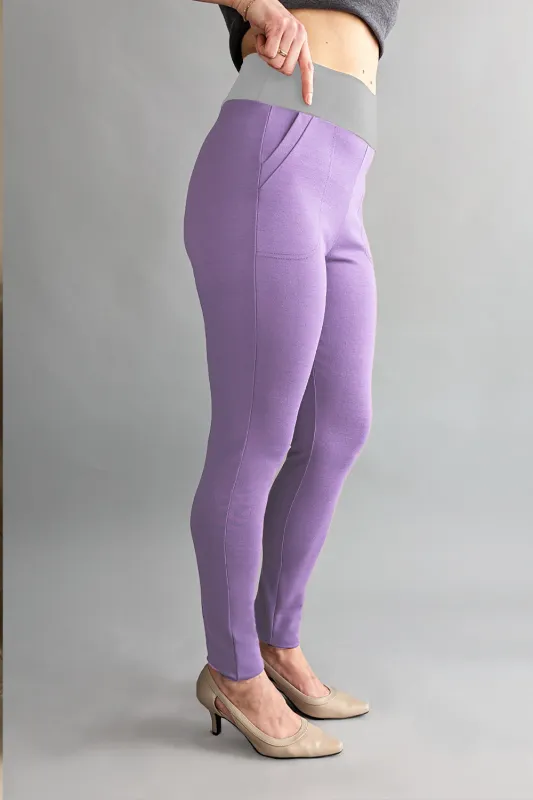 GREEN SALE - Chaplin Slim Pant- Lavendar sold by Anne Mulaire