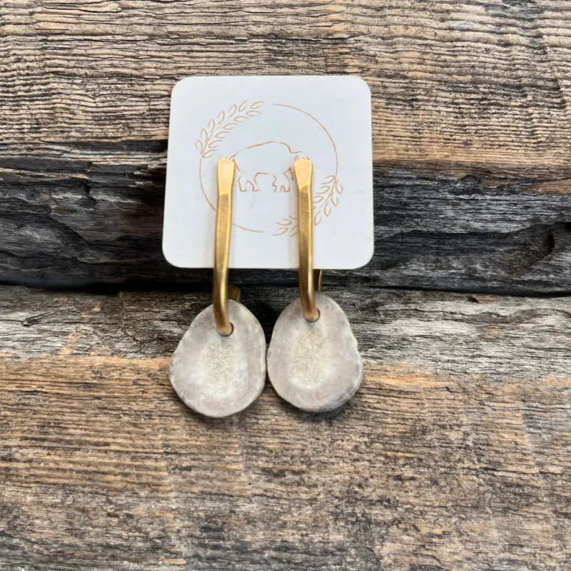 Sheppards Hook - Hook Stud Earrings- HR135 sold by Anne Mulaire