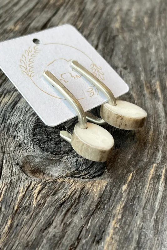 Sheppards Hook - Hook Silver Stud Earrings- HR131 sold by Anne Mulaire