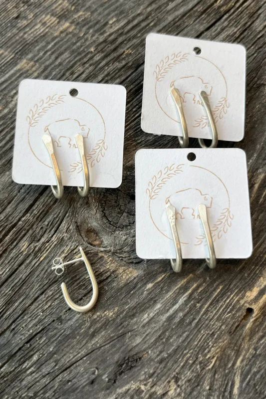 Sheppards Hook - Silver Jay Earring - SJE sold by Anne Mulaire
