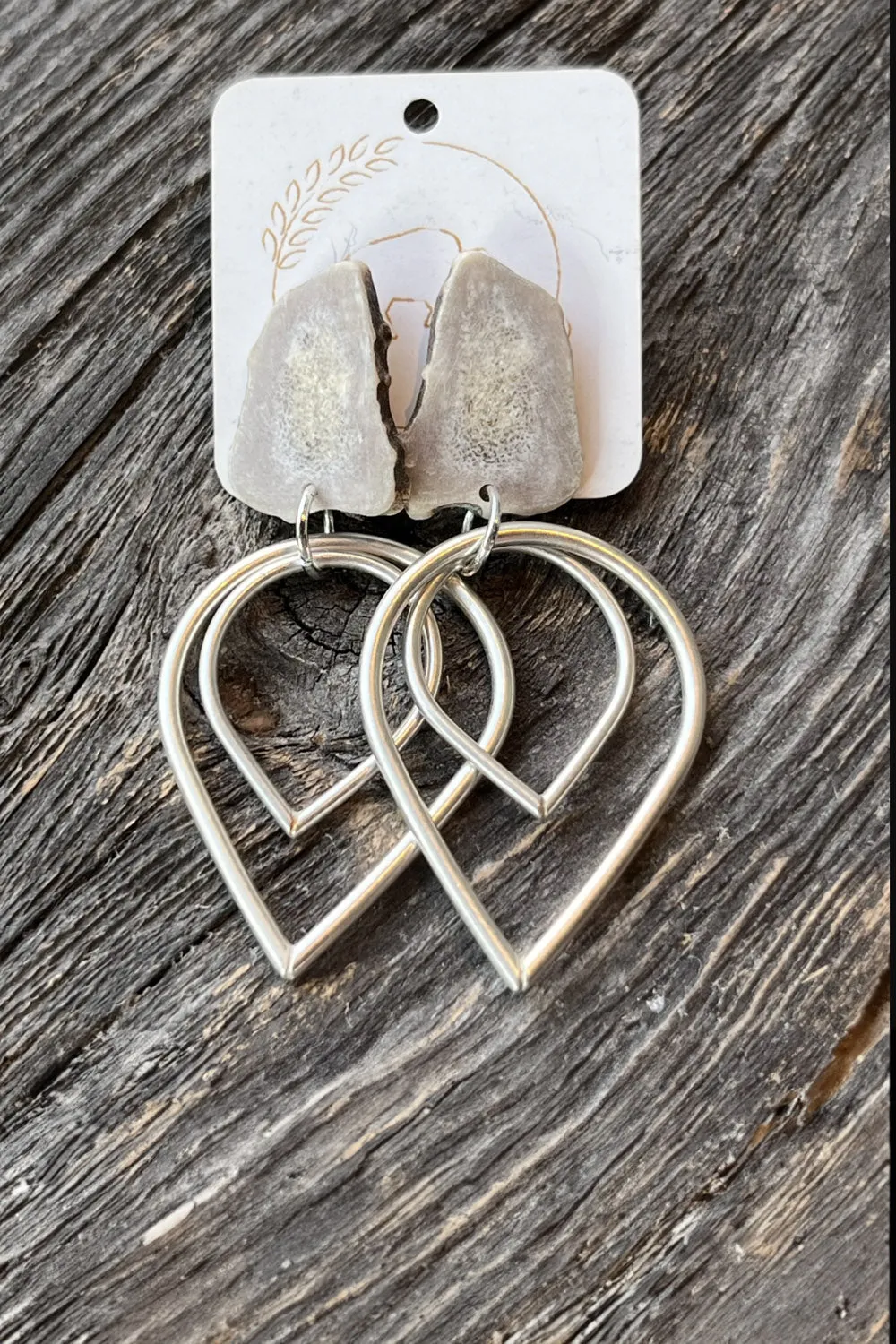 Sheppards Hook - Tulip Silver Earrings - #115 sold by Anne Mulaire