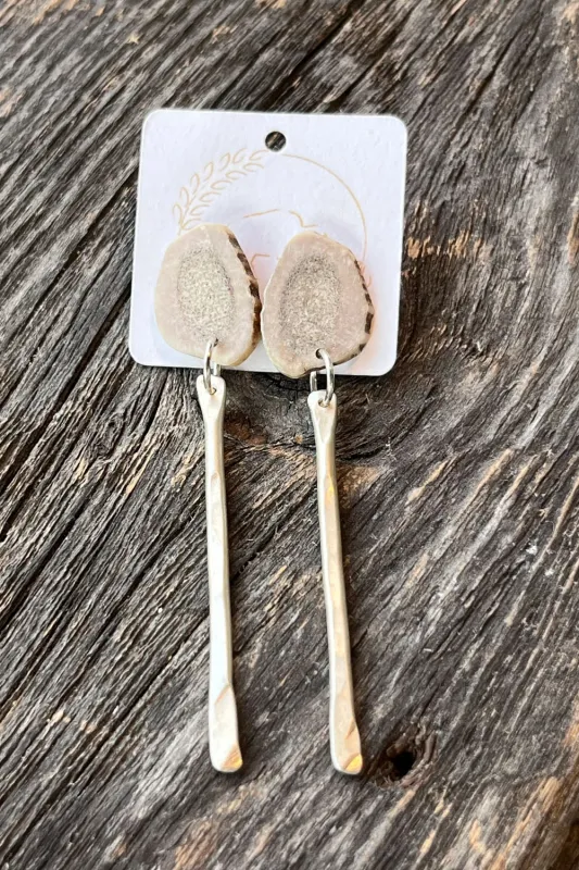 Sheppards Hook - Antler Silver Stud Earrings- 103 sold by Anne Mulaire
