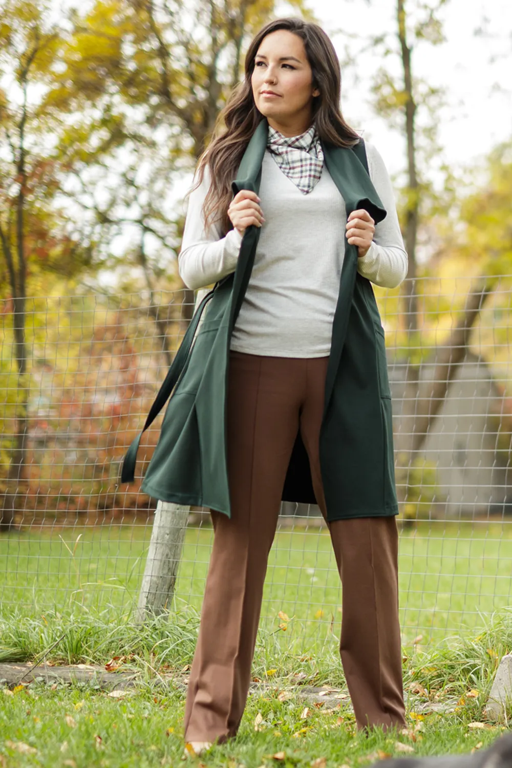 GREEN SALE - NEW DAY Women's Work Pants- mocha sold by Anne Mulaire product image thumbnail 2