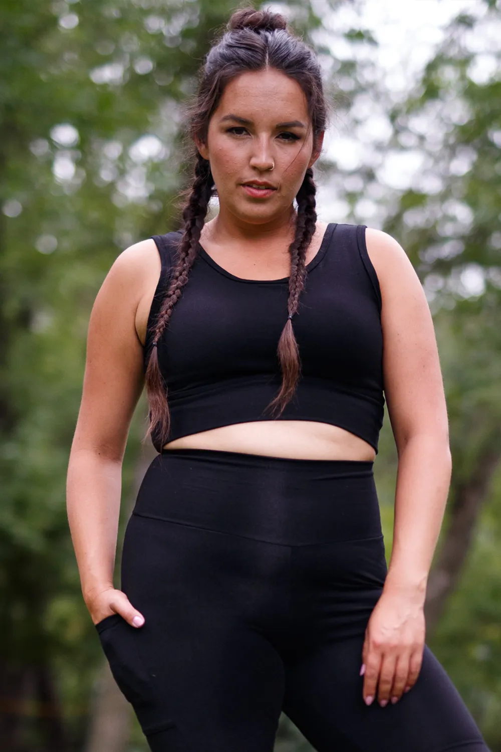 GREEN SALE - TENCEL™ Pocket Leggings sold by Anne Mulaire product image thumbnail 5