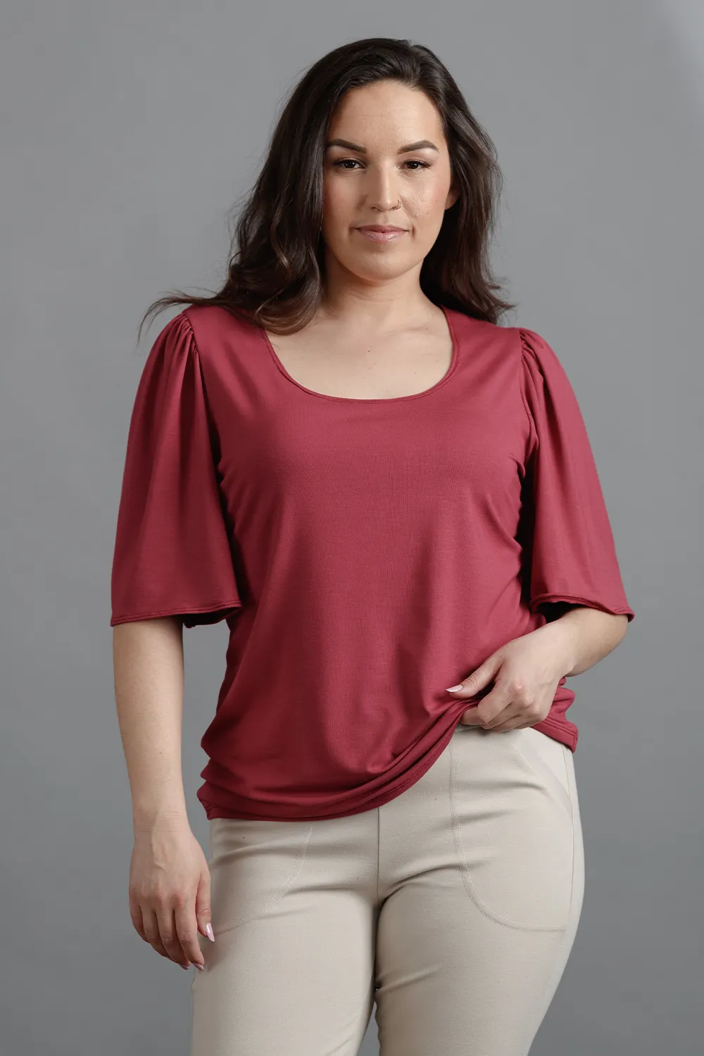 GREEN SALE - JOLENE Blouse sold by Anne Mulaire product image thumbnail 4