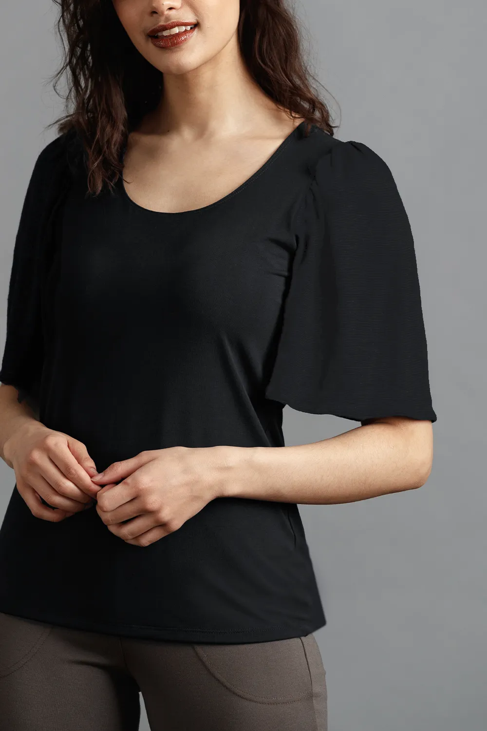 GREEN SALE - JOLENE Blouse sold by Anne Mulaire product image thumbnail 2