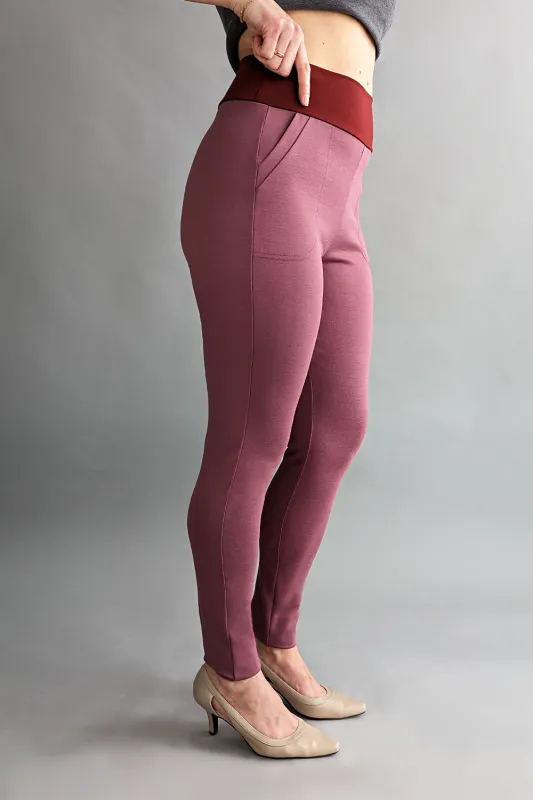 GREEN SALE - Chaplin Slim Pant- Rose sold by Anne Mulaire