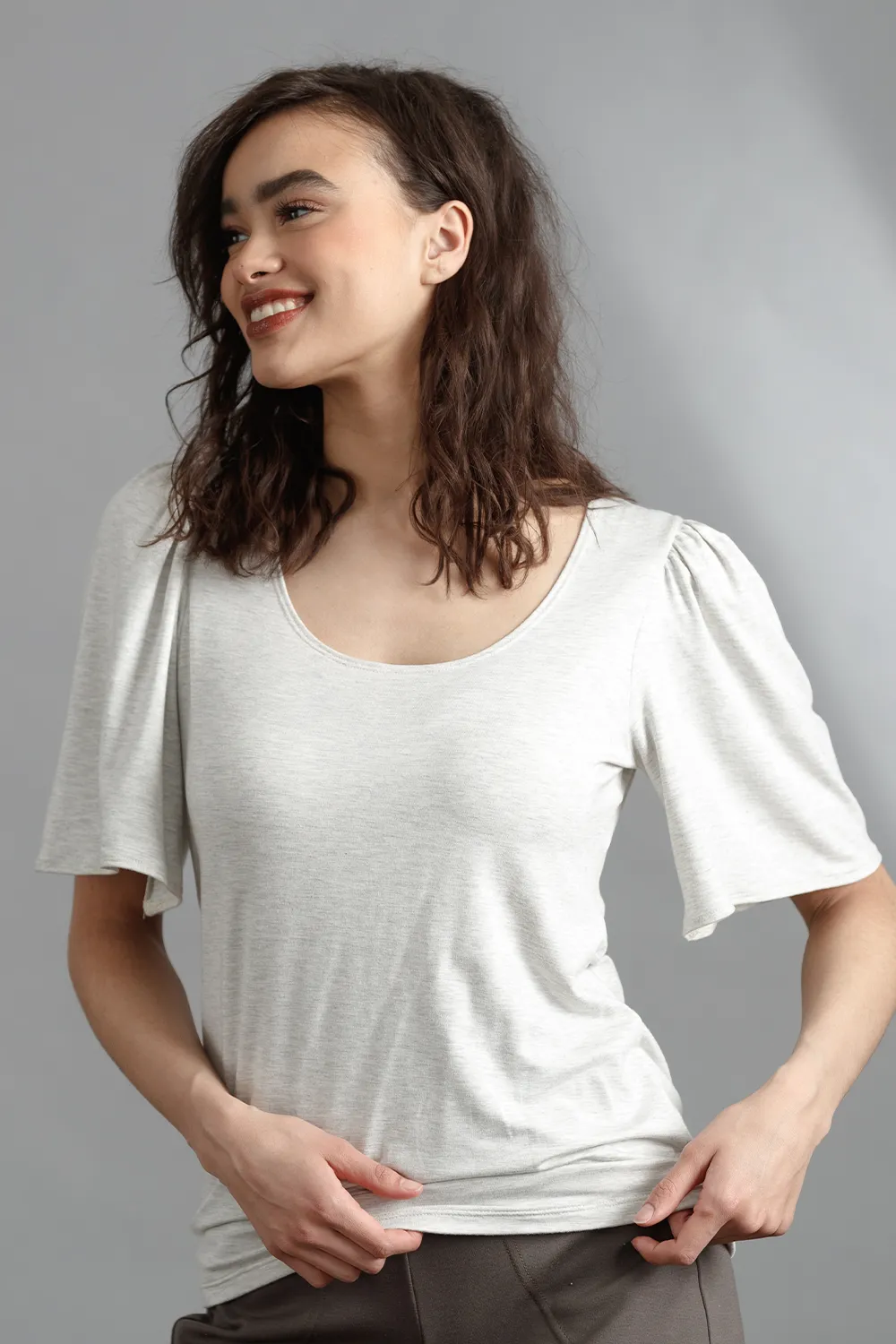 GREEN SALE - JOLENE Blouse sold by Anne Mulaire product image thumbnail 3