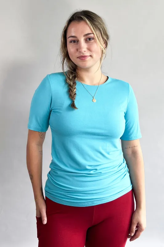 GREEN SALE - CLASSIC Tee - aqua sold by Anne Mulaire