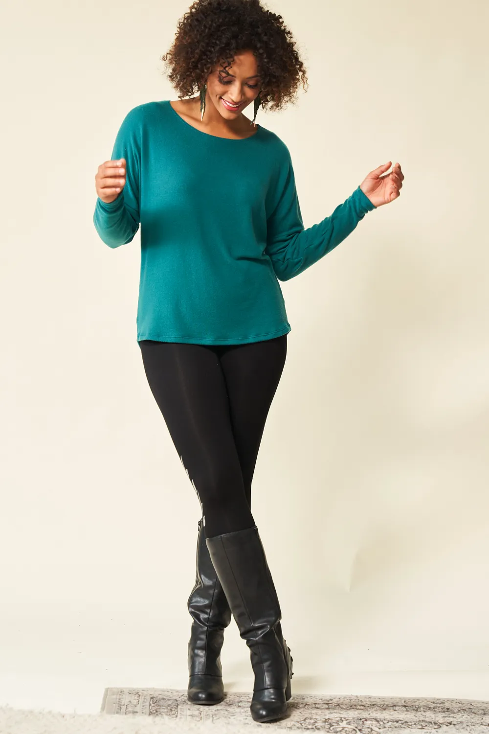 GREEN SALE - AURORA Sweater - 'vegan cashmere' TENCEL™ sold by Anne Mulaire product image thumbnail 5