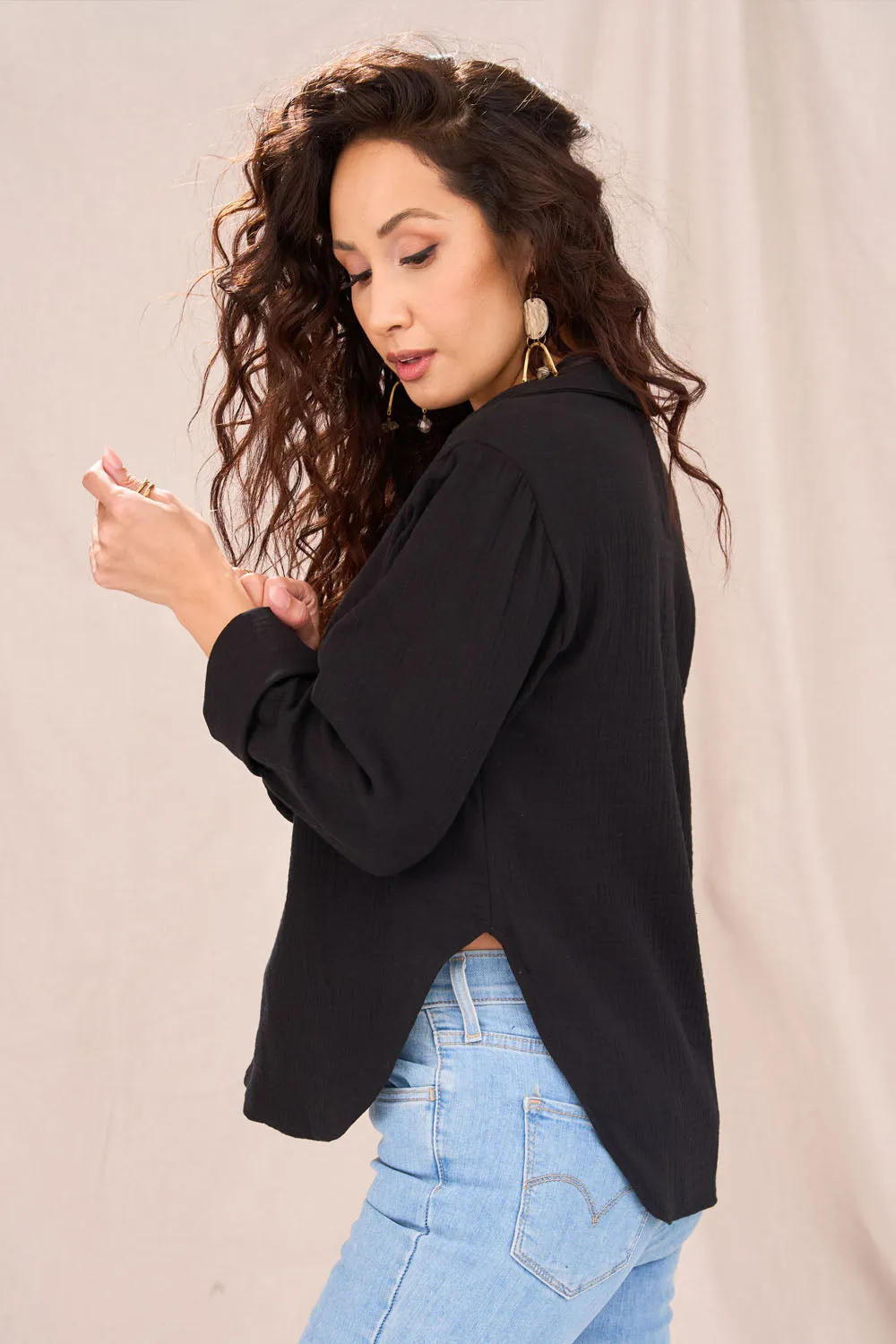 SOLEIL Sustainable Fabric Blouse sold by Anne Mulaire product image thumbnail 2